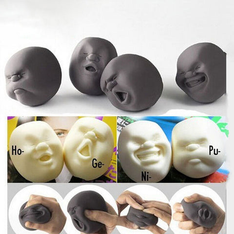 Human Face Emotion Vent Ball Toy