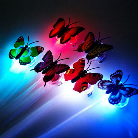 Colorful Gradient Butterfly LED Braids Flash