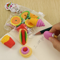 Stationery Fruit Cuisine Shape Eraser