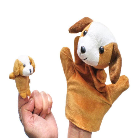 Dog Finger Puppet Plush Toy