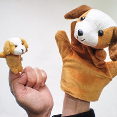 Dog Finger Puppet Plush Toy